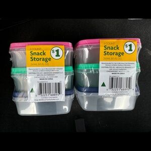 6 Snack Storage Containers